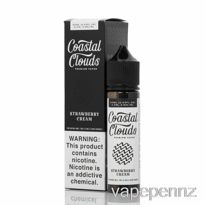 Strawberry Cream - Coastal Clouds Co. - 60mL 6mg VAPE NZ